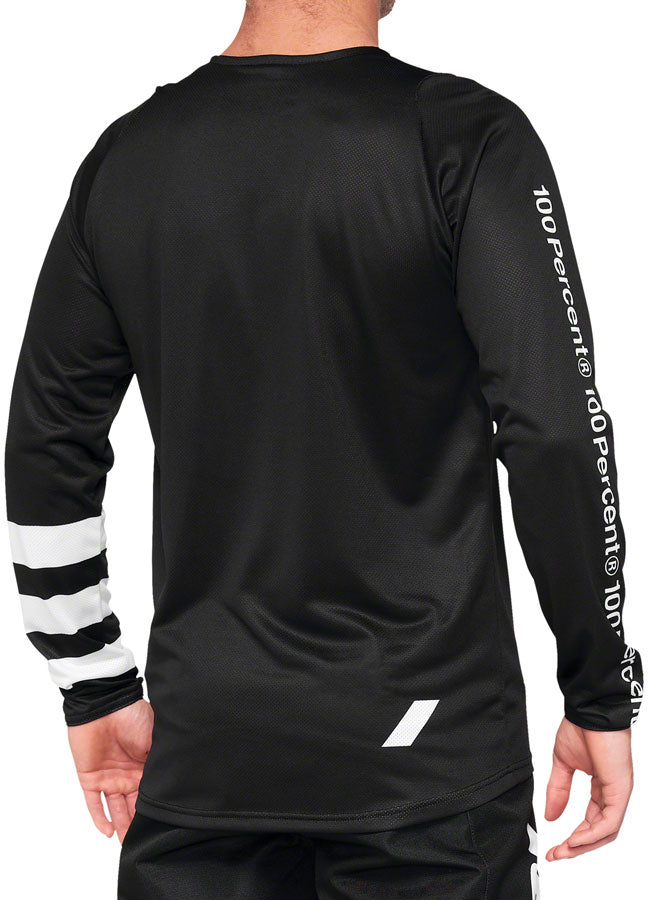 100% R-Core Long Sleeve Jersey - Black/White, Medium