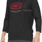 100% Airmatic 3/4 Sleeve Jersey - Black/Red, Large
