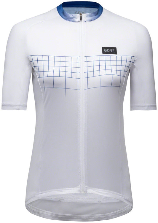 GORE Grid Fade Jersey 2.0 - White/Blue, Women's, Medium