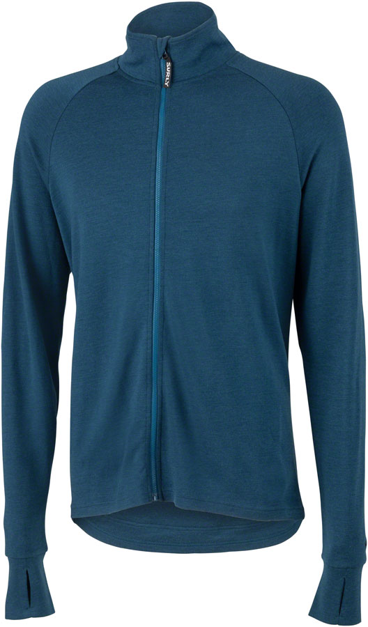 Surly Merino Wool Jersey - Navy, Long Sleeve, Men's, Large