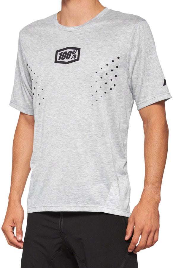 100% Airmatic Mesh Jersey - Gray, Short Sleeve, X-Large