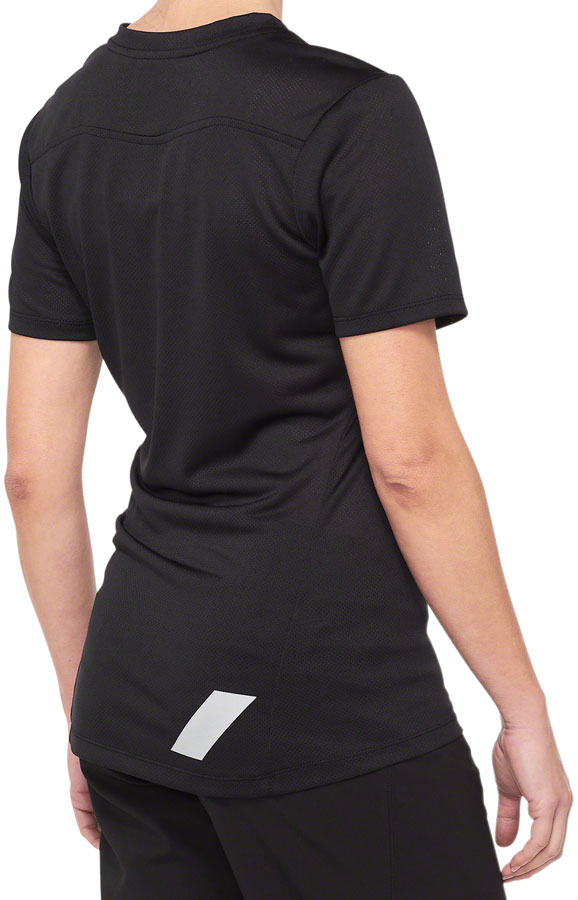 100% Ridecamp Jersey - Black/Gray, Women's, Short Sleeve, Large