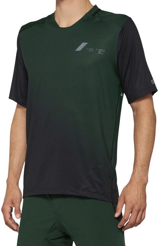 100% Celium Jersey - Green/Black, Short Sleeve, Men's, Small