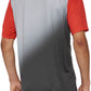 100% Celium Jersey - Gray/Red, Short Sleeve, Men's, X-Large