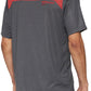100% Airmatic Jersey - Charcoal/Red, Short Sleeve, Men's, Medium