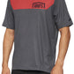 100% Airmatic Jersey - Charcoal/Red, Short Sleeve, Men's, Medium