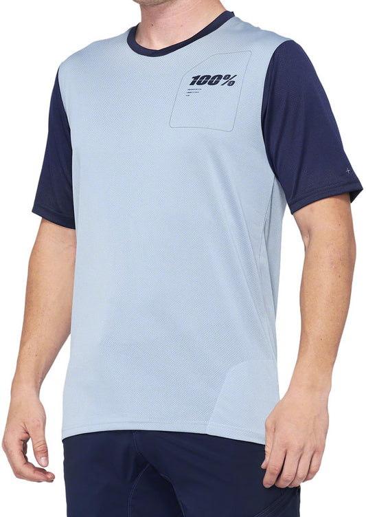 100% Ridecamp Jersey - Blue/Navy, Short Sleeve, Men's, Medium