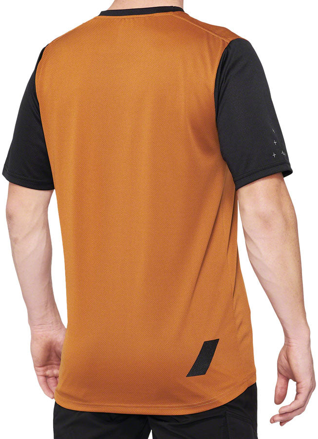 100% Ridecamp Jersey - Terracotta/Black, Short Sleeve, Men's, X-Large