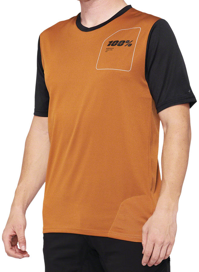 100% Ridecamp Jersey - Terracotta/Black, Short Sleeve, Men's, Medium