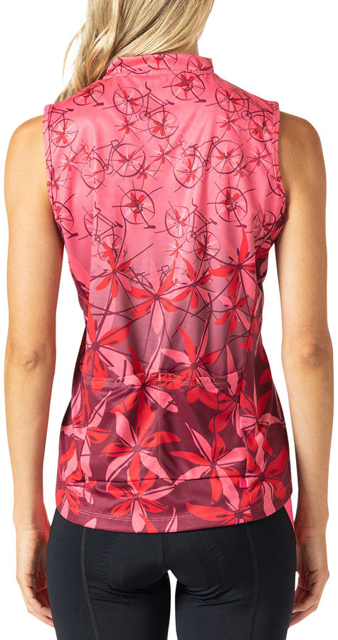 Terry Breakaway Mesh Sleeveless Jersey - Pink, Small