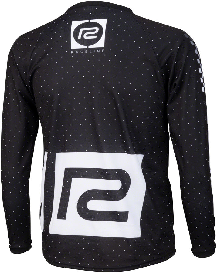 Radio Microdot BMX Race Jersey - Black, Long Sleeve, Men's, X-Small