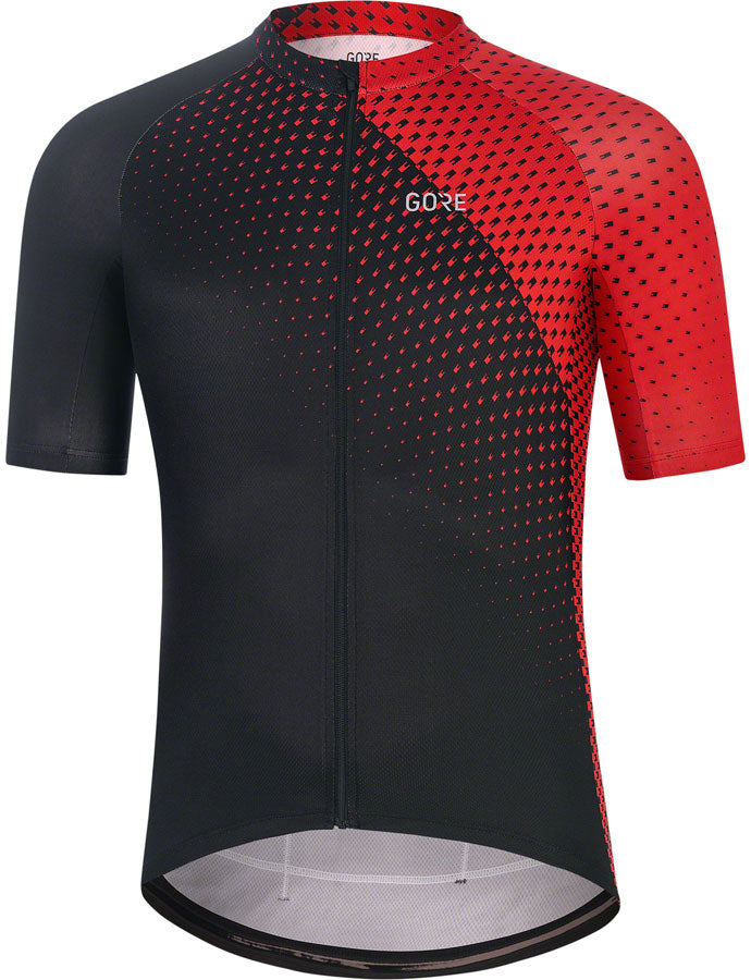 GORE Flash Cycling Jersey - Black/Red, Men's, Small
