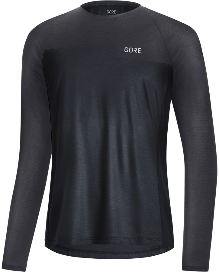 GORE Trail Long Sleeve Shirt - Black/Terra Grey, Men's, Small