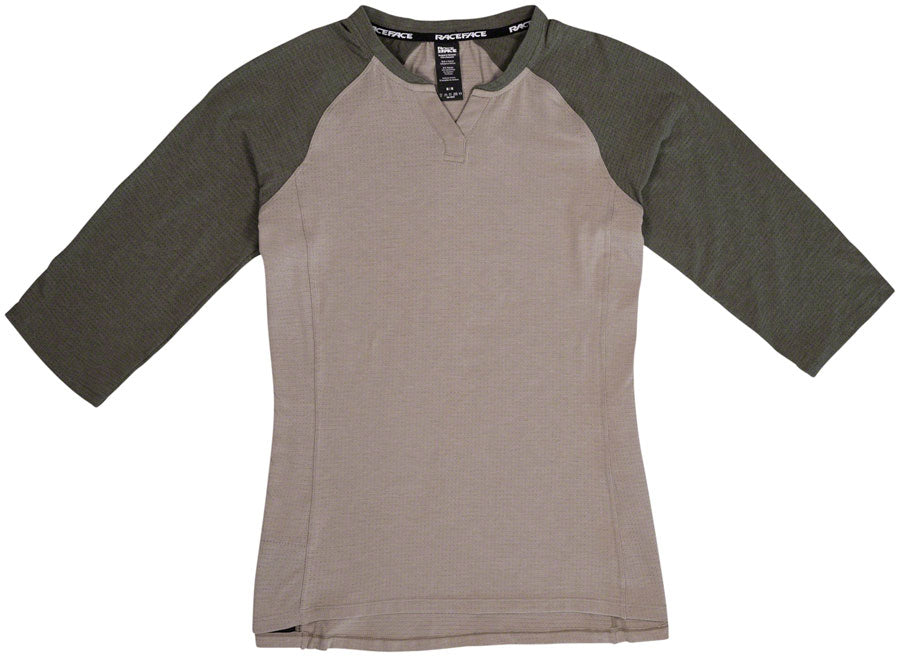 RaceFace Traverse 3/4 Sleeve Jersey - Sand, Women's, Large
