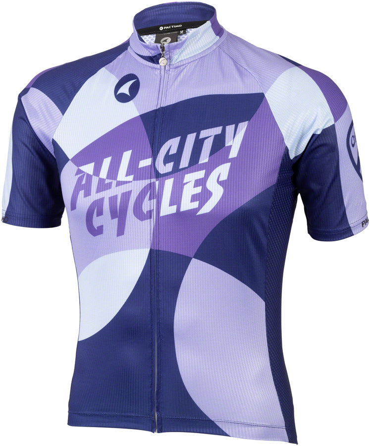 All-City Dot Game Men's Jersey - Dark Purple, Purple, Lavender, Lite Blue, Large