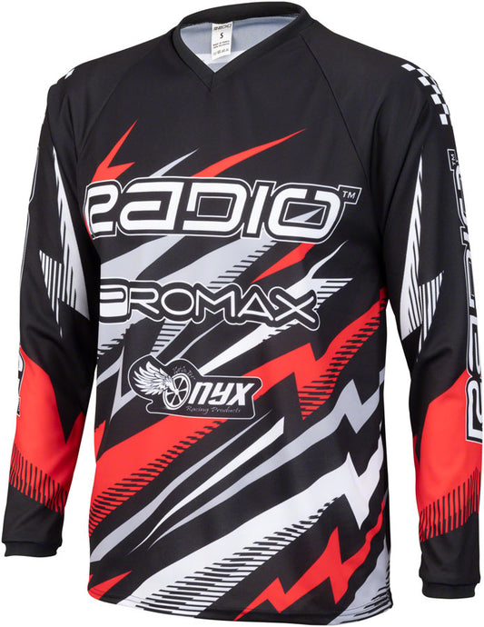 Radio Lightning BMX Race Jersey - Red, Long Sleeve, Men's, Large