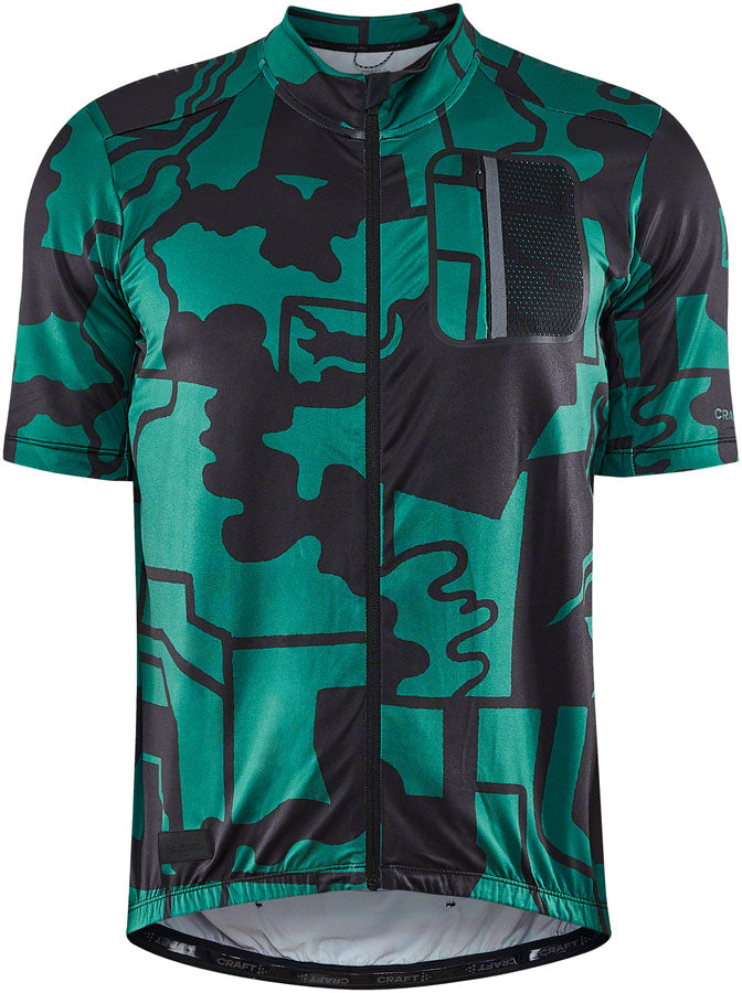 Craft ADV Bike Offroad Jersey - Short Sleeve, Point/Black, Small, Men's