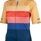 Salsa Team Polytone Women's Jersey - Goldenrod, Dark Blue, w/ Stripes, X-Large