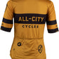 All-City Classic Logowear Women's Jersey - Mustard Brown, Black, Medium