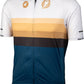 Salsa Latitude Men's Jersey - White, Navy Blue, Black , w/ Stripes, Large