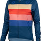 Salsa Team Polytone Women's Long Sleeve Jersey - Dark Blue, w/ Stripes, 2X-Large