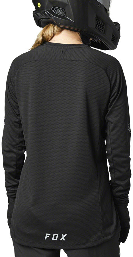 Fox Racing Defend Long Sleeve Jersey - Black, Women's, Medium