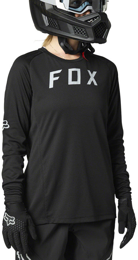 Fox Racing Defend Long Sleeve Jersey - Black, Women's, Medium