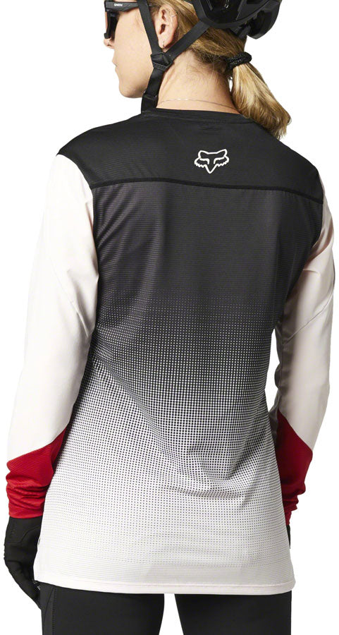 Fox Racing Flexair Long Sleeve Jersey - Black/Pink, Women's, Large