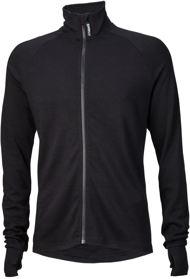 Surly Merino Wool Jersey - Black, Long Sleeve, Men's, X-Large
