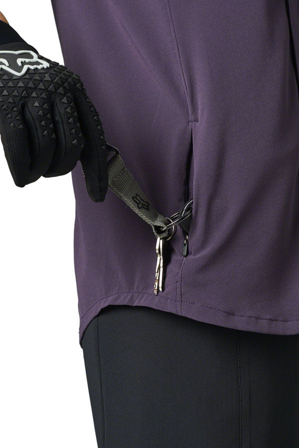 Fox Racing Flexair Woven Jersey - Dark Purple, Women's, Medium