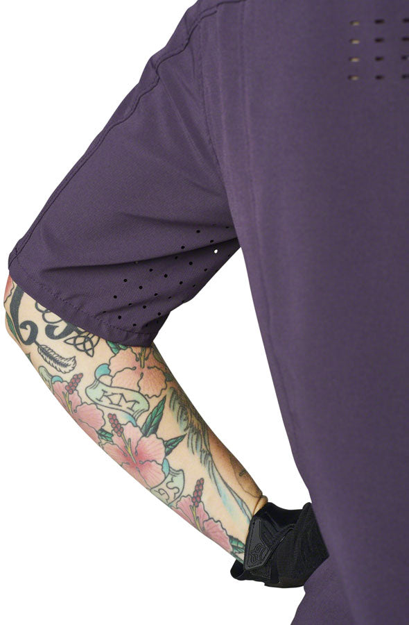 Fox Racing Flexair Woven Jersey - Dark Purple, Women's, Medium