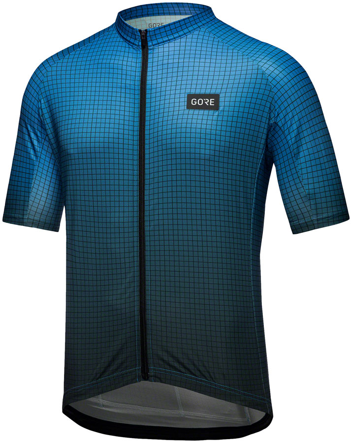 GORE Grid Fade Jersey - Black/Sphere Blue, Men's, Medium