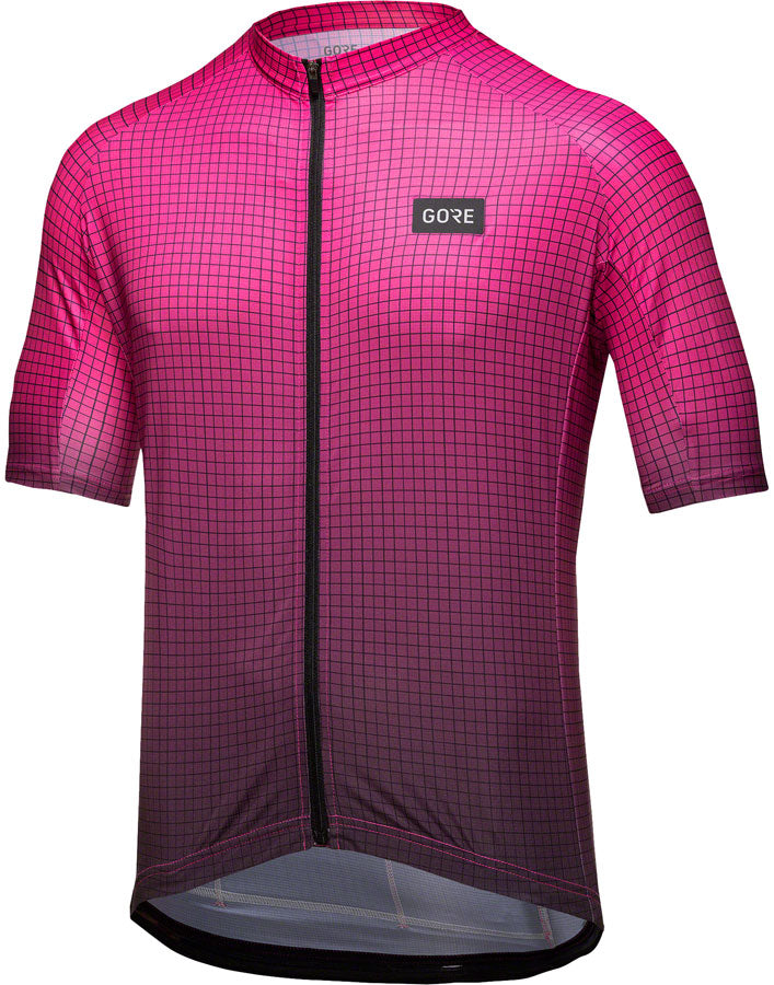 GORE Grid Fade Jersey - Black/Process Pink, Men's, X-Large