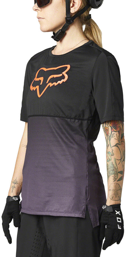 Fox Racing Flexair Jersey - Black/Purple, Women's, Large