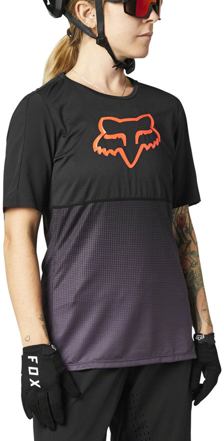 Fox Racing Flexair Jersey - Black/Purple, Women's, Large