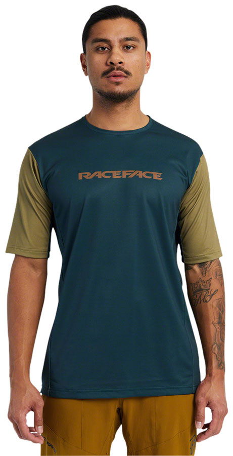 RaceFace Indy Jersey - Long Sleeve, Men's, Pine, Large