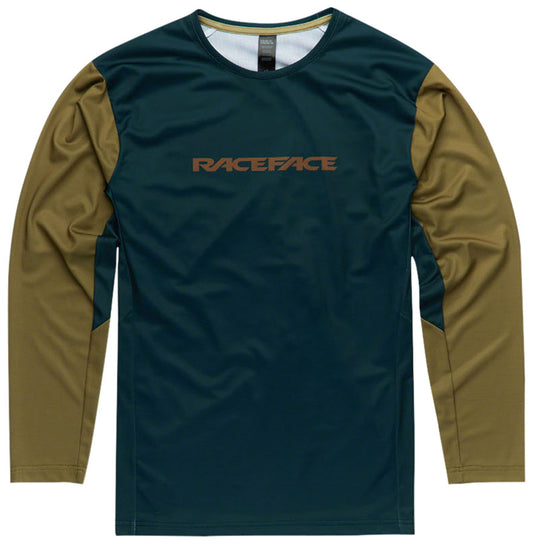 RaceFace Indy Jersey - Long Sleeve, Men's, Pine, Small