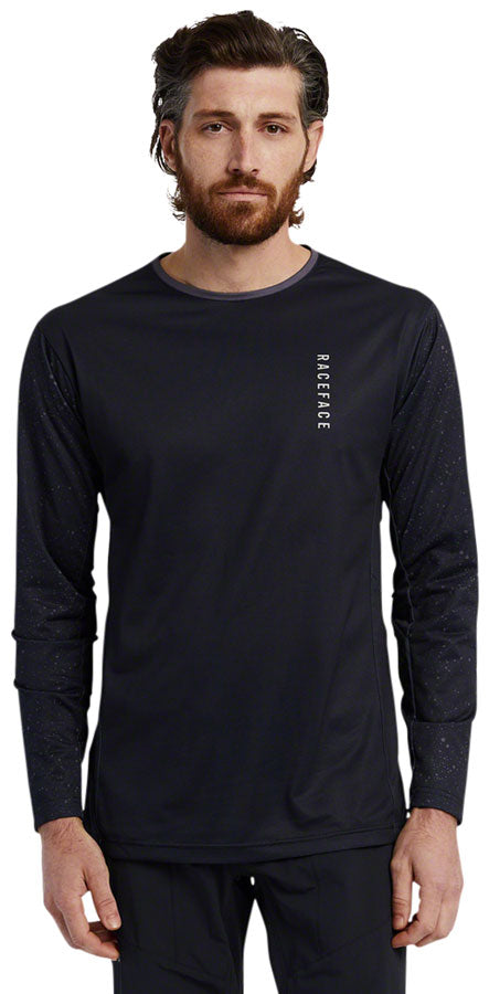 RaceFace Indy Jersey - Long Sleeve, Men's, Charcoal, Small