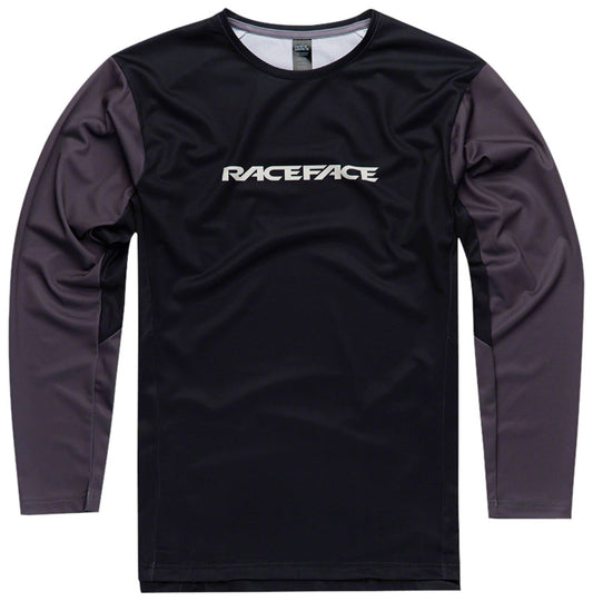 RaceFace Indy Jersey - Long Sleeve, Men's, Charcoal, Small