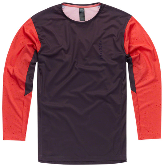 RaceFace Indy Jersey - Long Sleeve, Men's, Coral, Medium