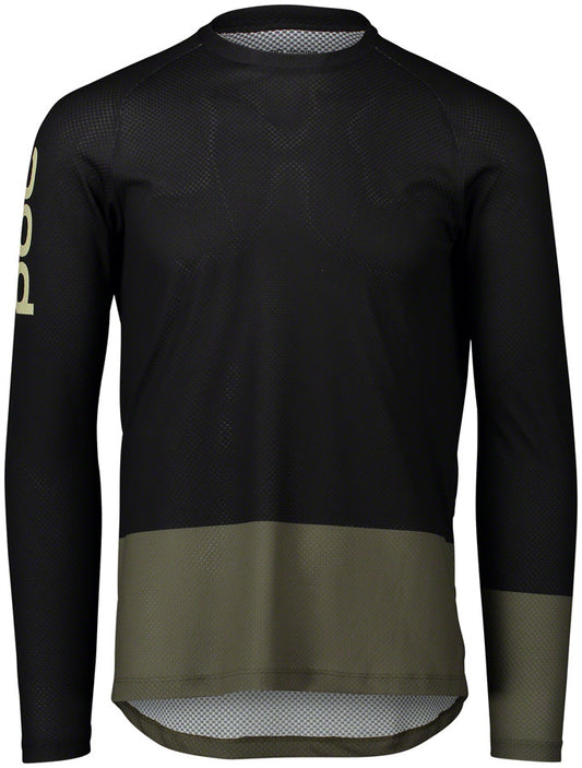 POC Pure Jersey - Long Sleeve, Green/Black, Small