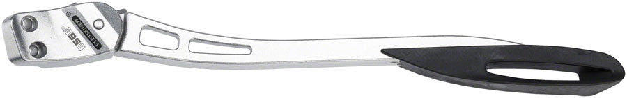 Pletscher Comp Zoom Adjustable Rear Mount Kickstand: 18mm Spacing, Silver