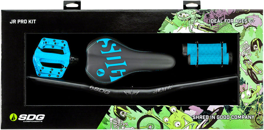 SDG Jr. Pro Children's Upgrade Kit -Cyan Youth Kids Saddle Blue