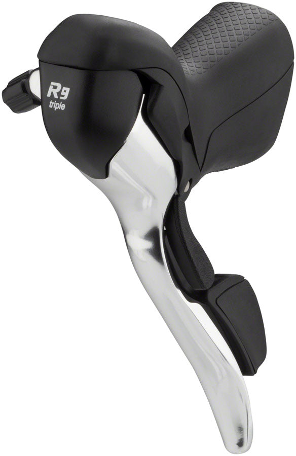 microSHIFT R9 Bar 3 9-Speed Drop Bar Shifter Set Silver Bicycle Shifter