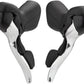 microSHIFT R9 Bar 3 9-Speed Drop Bar Shifter Set Silver Bicycle Shifter