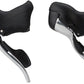 microSHIFT R9 Bar 2 9-Speed Drop Bar Shifter Set Silver Bicycle Shifter