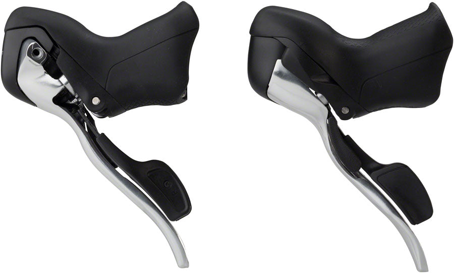 microSHIFT R9 Bar 2 9-Speed Drop Bar Shifter Set Silver Bicycle Shifter
