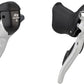 microSHIFT R9 Bar 2 9-Speed Drop Bar Shifter Set Silver Bicycle Shifter