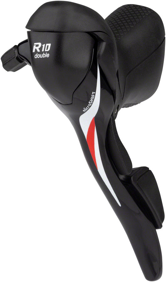 microSHIFT R10 Bar Double Drop Bar Left Shifter Black Bicycle Shifter
