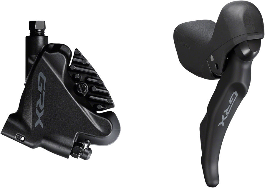 Shimano GRX ST-RX600 11-Speed Right Drop-Bar Shifter/Hydraulic Brake Lever with BR-RX400 Flat Mount Caliper, Pre-Bled 1700mm Hose